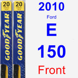 Front Wiper Blade Pack for 2010 Ford E-150 - Premium
