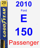 Passenger Wiper Blade for 2010 Ford E-150 - Premium