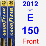 Front Wiper Blade Pack for 2012 Ford E-150 - Premium