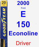 Driver Wiper Blade for 2000 Ford E-150 Econoline - Premium