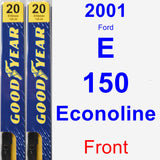 Front Wiper Blade Pack for 2001 Ford E-150 Econoline - Premium