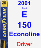 Driver Wiper Blade for 2001 Ford E-150 Econoline - Premium