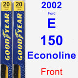 Front Wiper Blade Pack for 2002 Ford E-150 Econoline - Premium