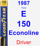 Driver Wiper Blade for 1987 Ford E-150 Econoline - Premium