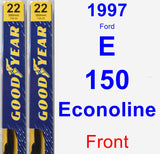 Front Wiper Blade Pack for 1997 Ford E-150 Econoline - Premium