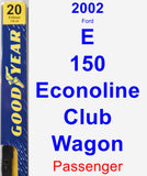 Passenger Wiper Blade for 2002 Ford E-150 Econoline Club Wagon - Premium