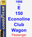 Passenger Wiper Blade for 1986 Ford E-150 Econoline Club Wagon - Premium