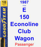 Passenger Wiper Blade for 1987 Ford E-150 Econoline Club Wagon - Premium