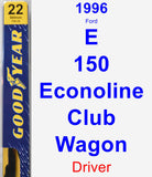 Driver Wiper Blade for 1996 Ford E-150 Econoline Club Wagon - Premium