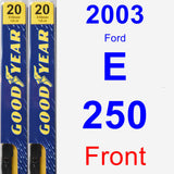 Front Wiper Blade Pack for 2003 Ford E-250 - Premium