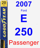 Passenger Wiper Blade for 2007 Ford E-250 - Premium