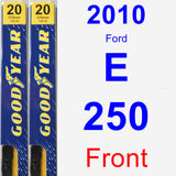 Front Wiper Blade Pack for 2010 Ford E-250 - Premium