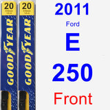 Front Wiper Blade Pack for 2011 Ford E-250 - Premium