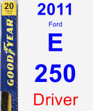 Driver Wiper Blade for 2011 Ford E-250 - Premium