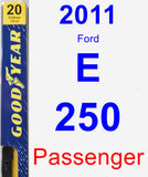 Passenger Wiper Blade for 2011 Ford E-250 - Premium