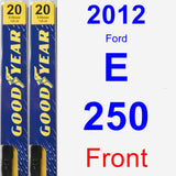 Front Wiper Blade Pack for 2012 Ford E-250 - Premium