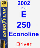 Driver Wiper Blade for 2002 Ford E-250 Econoline - Premium