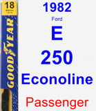 Passenger Wiper Blade for 1982 Ford E-250 Econoline - Premium