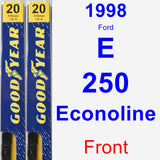 Front Wiper Blade Pack for 1998 Ford E-250 Econoline - Premium