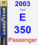 Passenger Wiper Blade for 2003 Ford E-350 - Premium