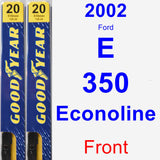 Front Wiper Blade Pack for 2002 Ford E-350 Econoline - Premium