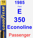 Passenger Wiper Blade for 1985 Ford E-350 Econoline - Premium