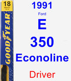 Driver Wiper Blade for 1991 Ford E-350 Econoline - Premium