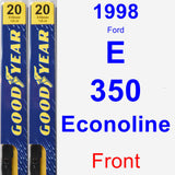 Front Wiper Blade Pack for 1998 Ford E-350 Econoline - Premium