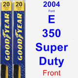 Front Wiper Blade Pack for 2004 Ford E-350 Super Duty - Premium