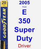 Driver Wiper Blade for 2005 Ford E-350 Super Duty - Premium