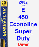 Driver Wiper Blade for 2002 Ford E-450 Econoline Super Duty - Premium