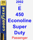 Passenger Wiper Blade for 2002 Ford E-450 Econoline Super Duty - Premium