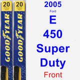 Front Wiper Blade Pack for 2005 Ford E-450 Super Duty - Premium