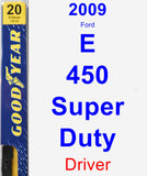 Driver Wiper Blade for 2009 Ford E-450 Super Duty - Premium