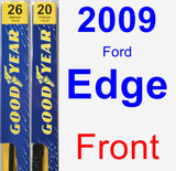 Front Wiper Blade Pack for 2009 Ford Edge - Premium