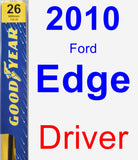 Driver Wiper Blade for 2010 Ford Edge - Premium