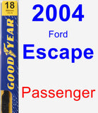 Passenger Wiper Blade for 2004 Ford Escape - Premium