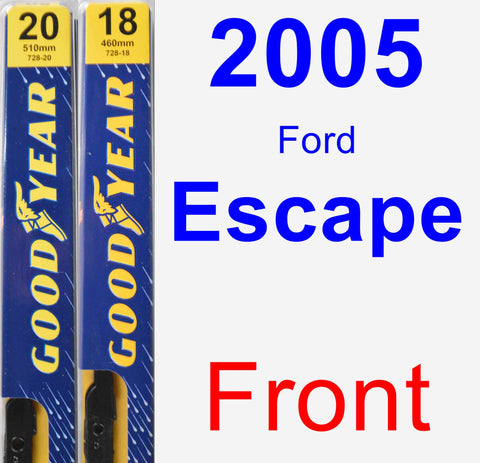 2012 ford escape deals wiper blade size