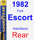 Rear Wiper Blade for 1982 Ford Escort - Premium