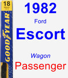 Passenger Wiper Blade for 1982 Ford Escort - Premium