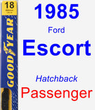 Passenger Wiper Blade for 1985 Ford Escort - Premium