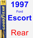 Rear Wiper Blade for 1997 Ford Escort - Premium