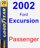 Passenger Wiper Blade for 2002 Ford Excursion - Premium