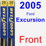 Front Wiper Blade Pack for 2005 Ford Excursion - Premium