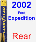 Rear Wiper Blade for 2002 Ford Expedition - Premium