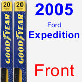 Front Wiper Blade Pack for 2005 Ford Expedition - Premium