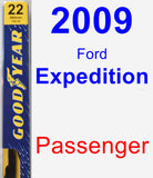 Passenger Wiper Blade for 2009 Ford Expedition - Premium