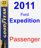 Passenger Wiper Blade for 2011 Ford Expedition - Premium