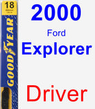 Driver Wiper Blade for 2000 Ford Explorer - Premium