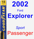 Passenger Wiper Blade for 2002 Ford Explorer - Premium